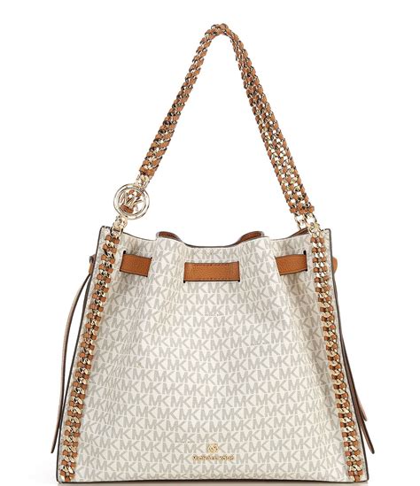 michael kors mina tote|Michael Kors large shoulder bag.